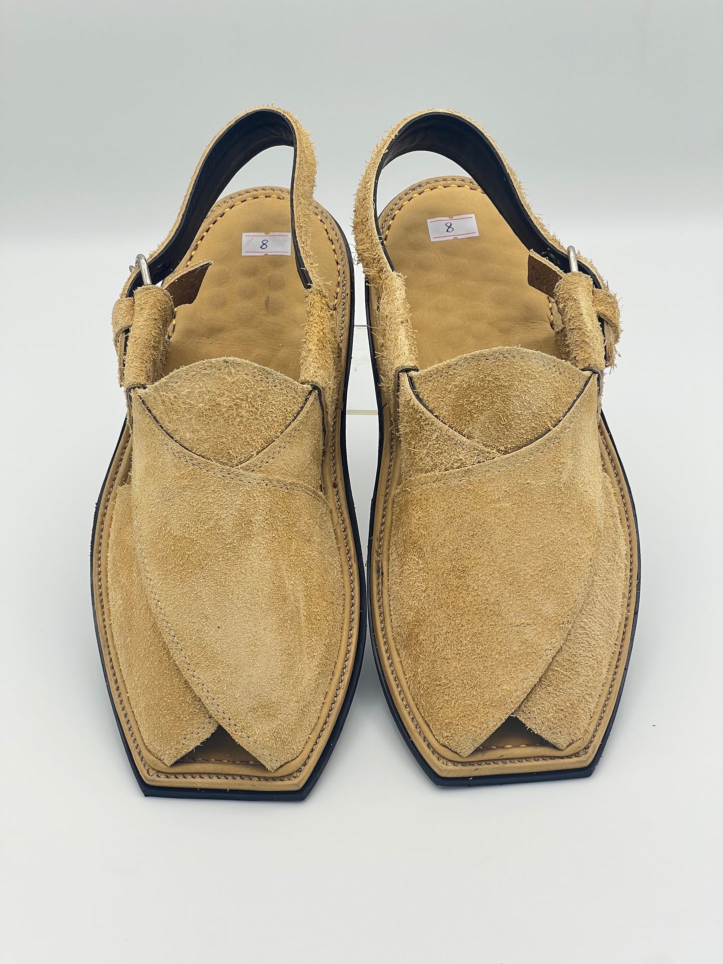 Suede Sabar single sole T shape peshawari chapal(golden)