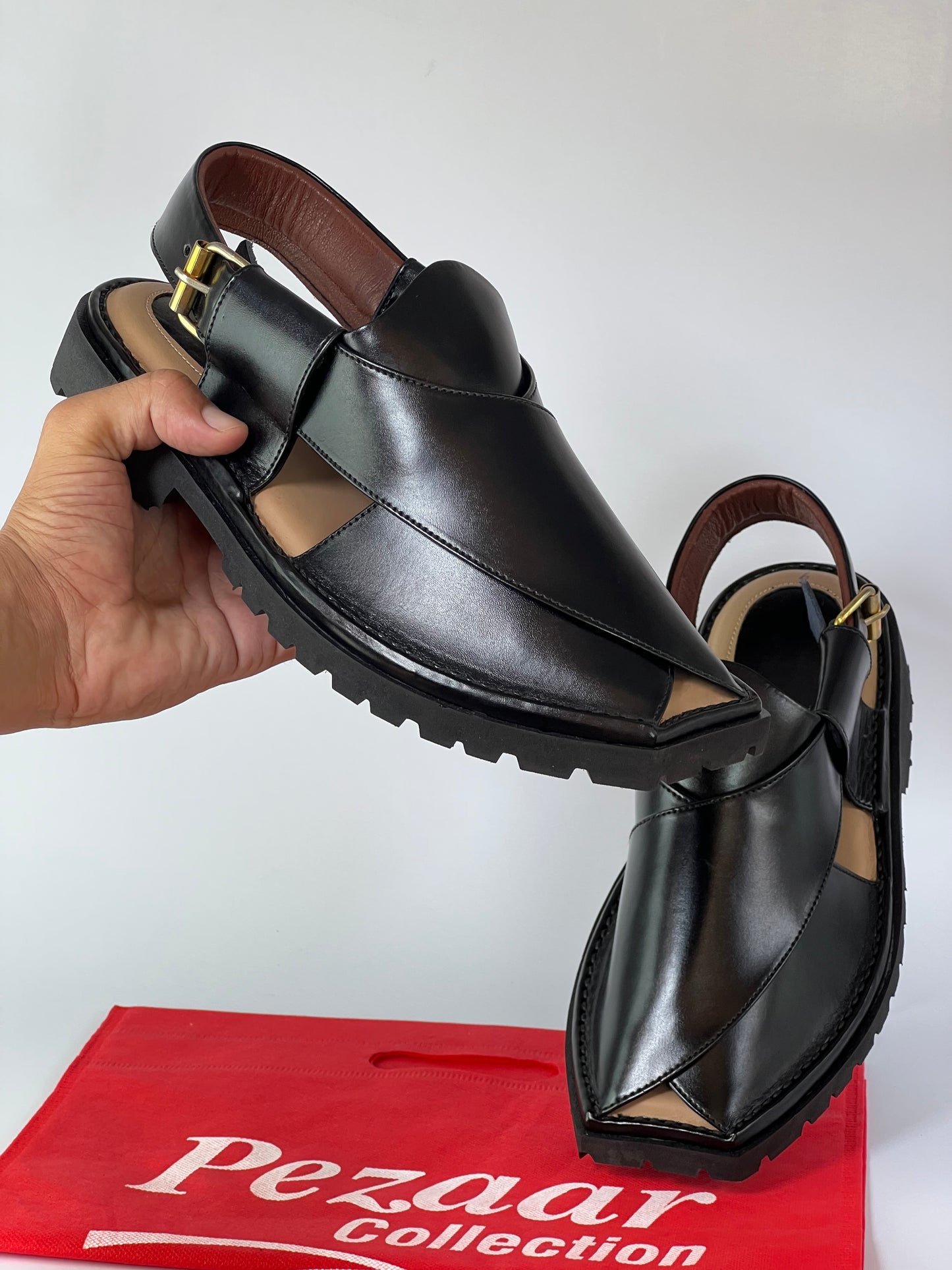 Vibram Chappal T Shape Jet black (light weight )