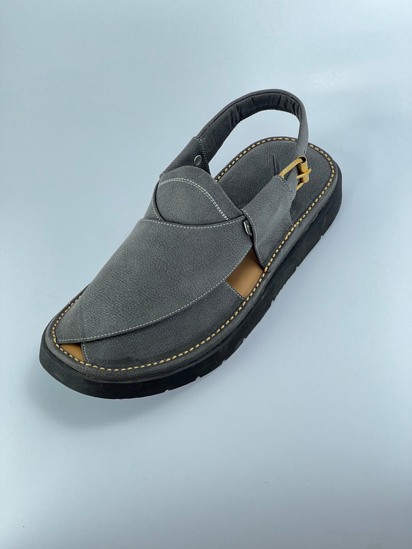 Gogo Round Shape Black Texture Sketcher Sole