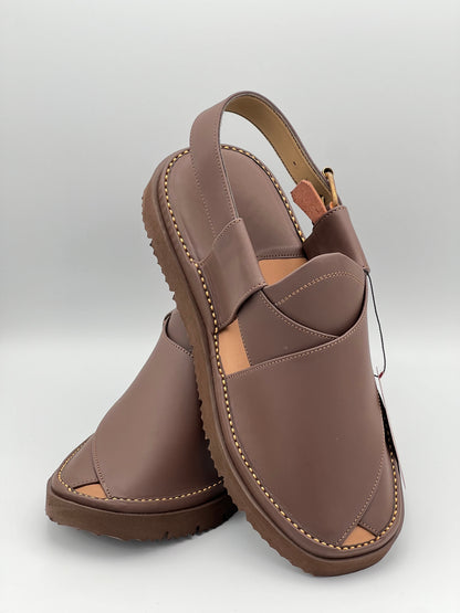 Gogo Round Shape Brown Sketcher Sole (Light Weight)