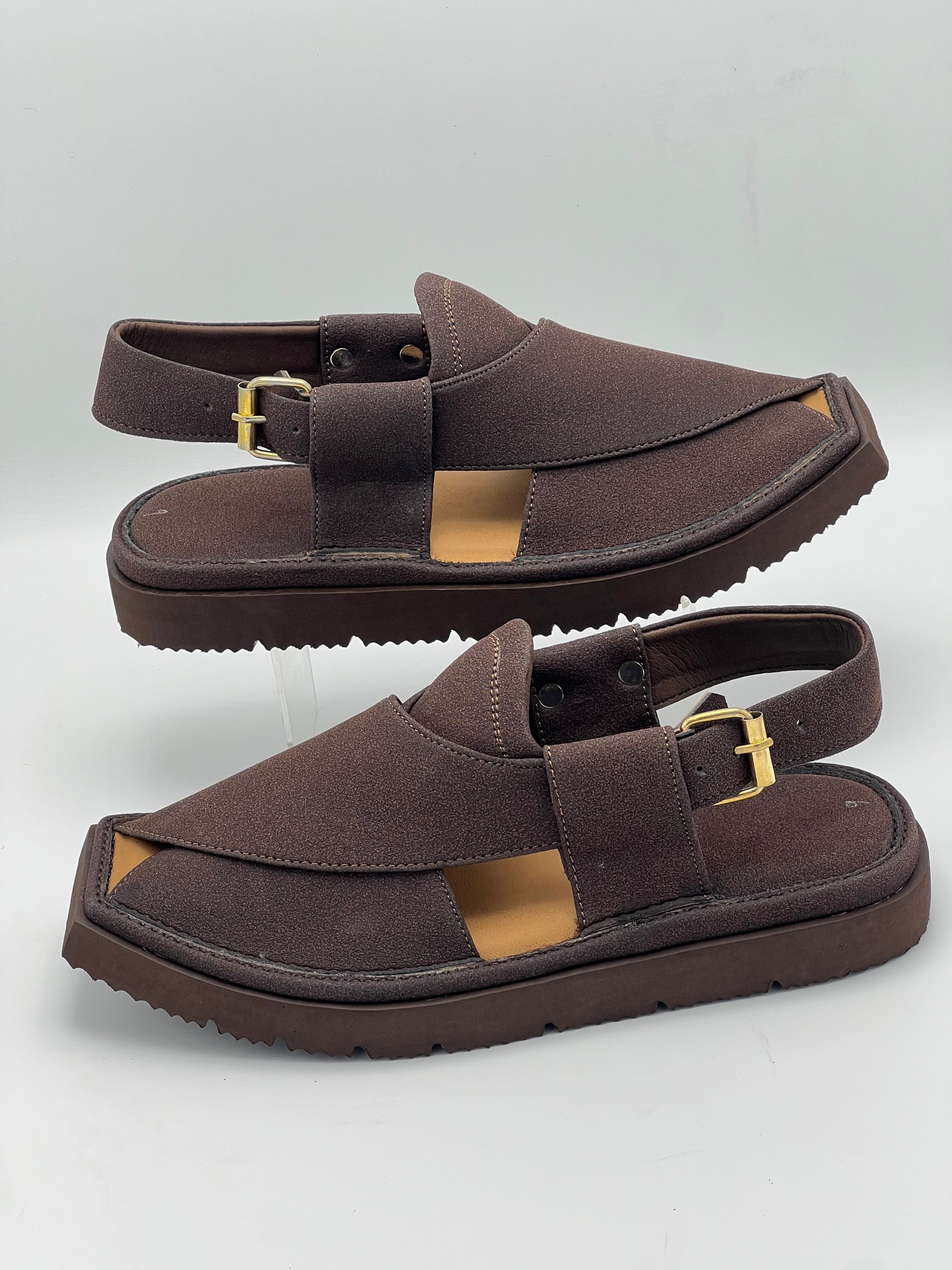 Light weight kaptan sued leather (Brown)
