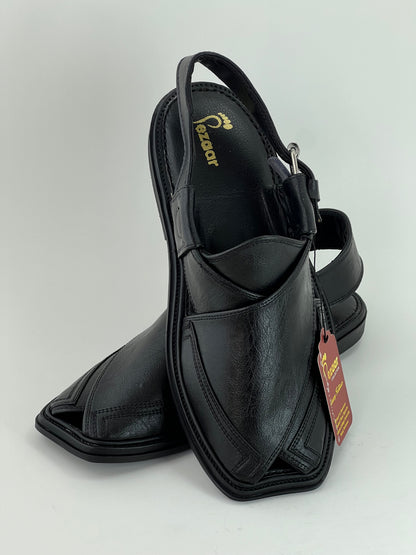 Classic Peshawari Chapal – Soft Leather Comfort Sole