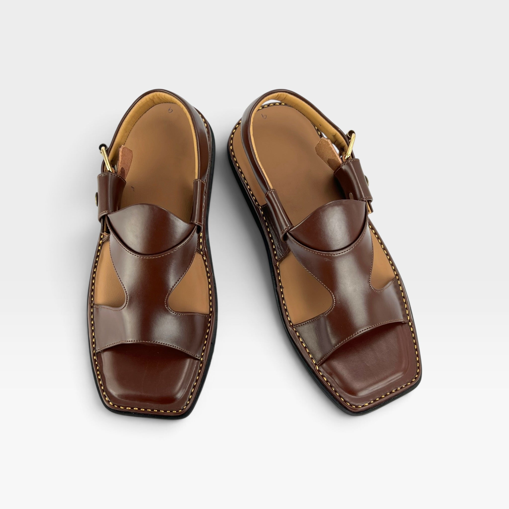 Panjedar Chappal Chocolate Brown
