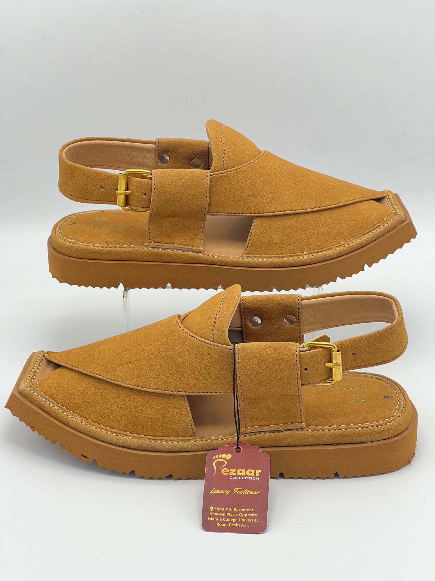 Light weight kaptan sued leather (Golden)