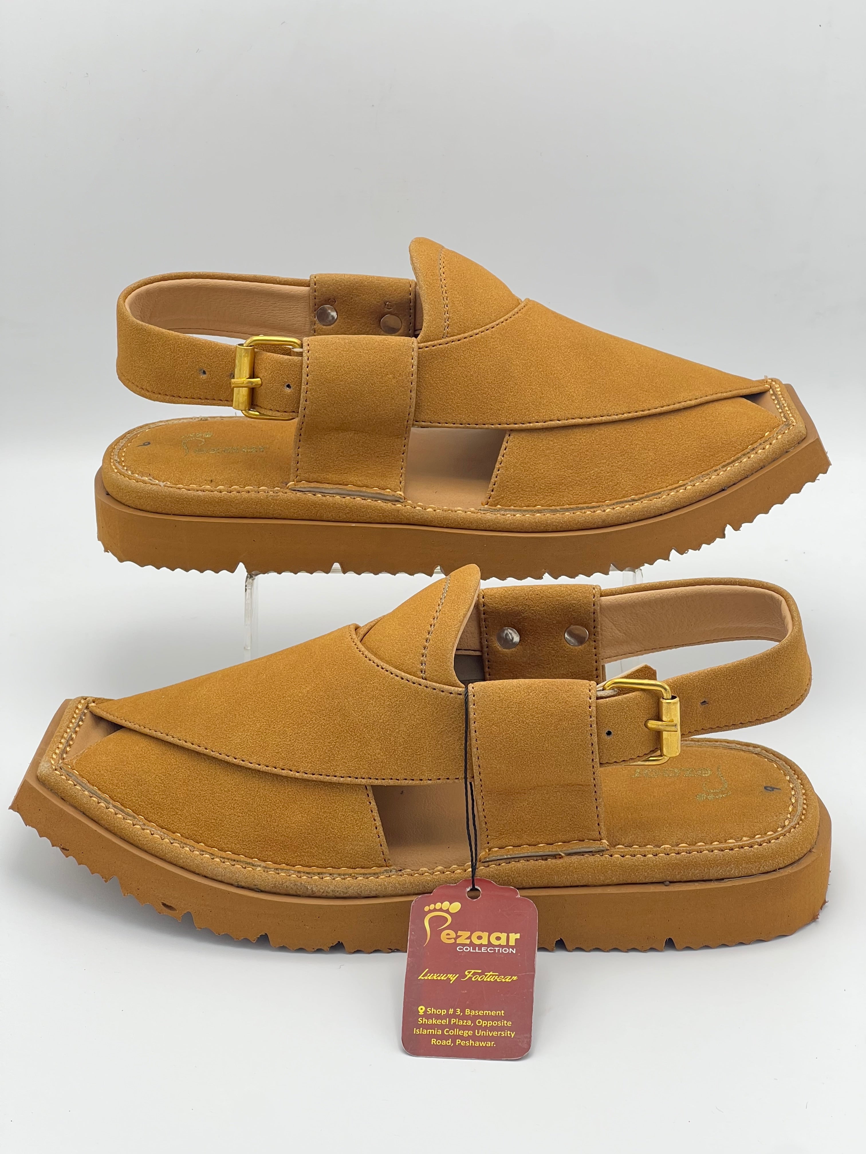 Light weight kaptan sued leather (Golden)