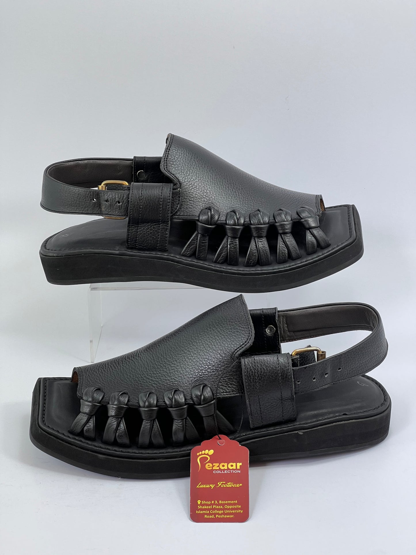 Balochi Hand made Original Chapal(black)