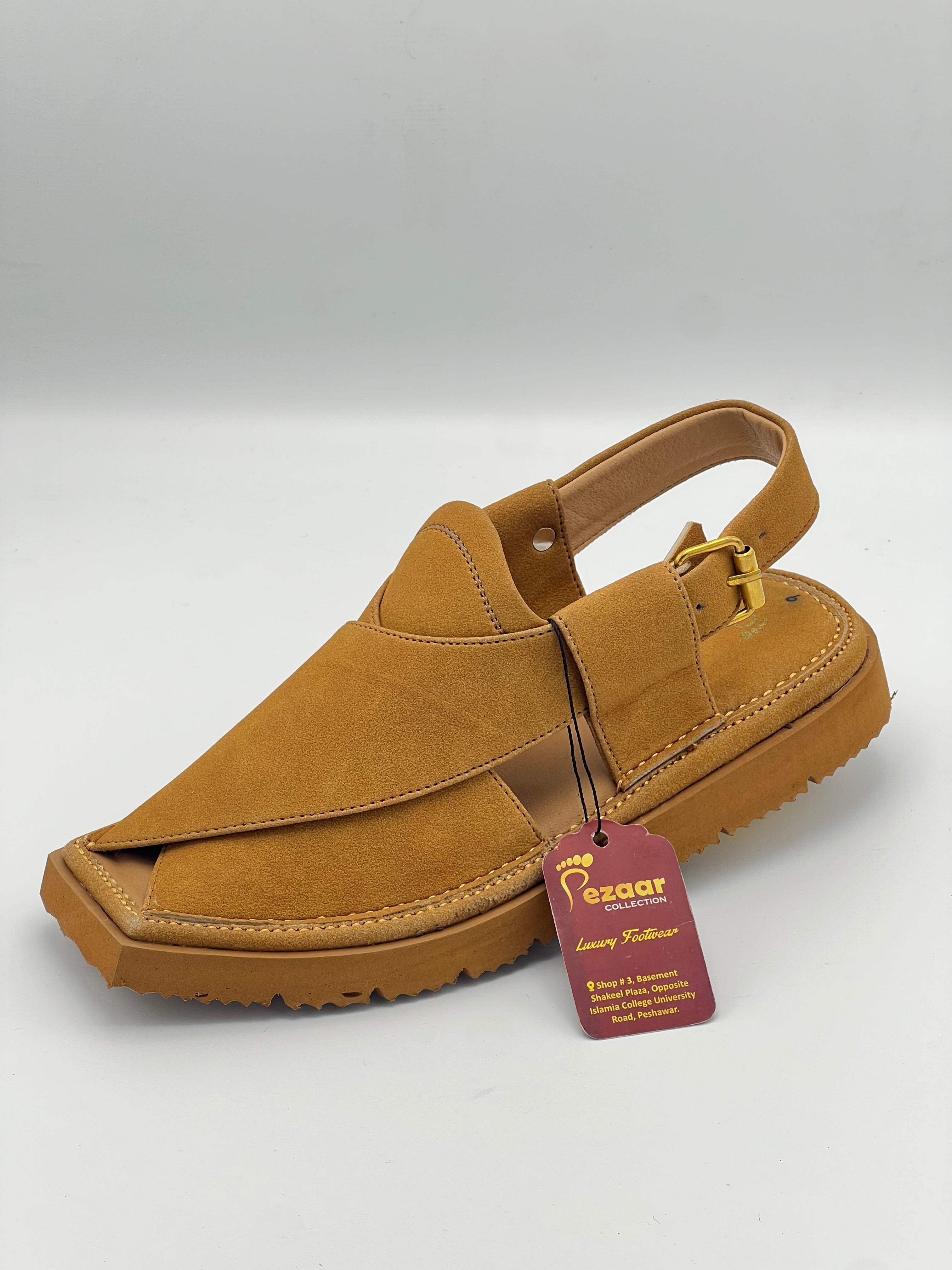 Light weight kaptan sued leather (Golden)