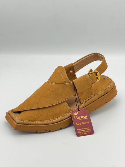Light weight kaptan sued leather (Golden)