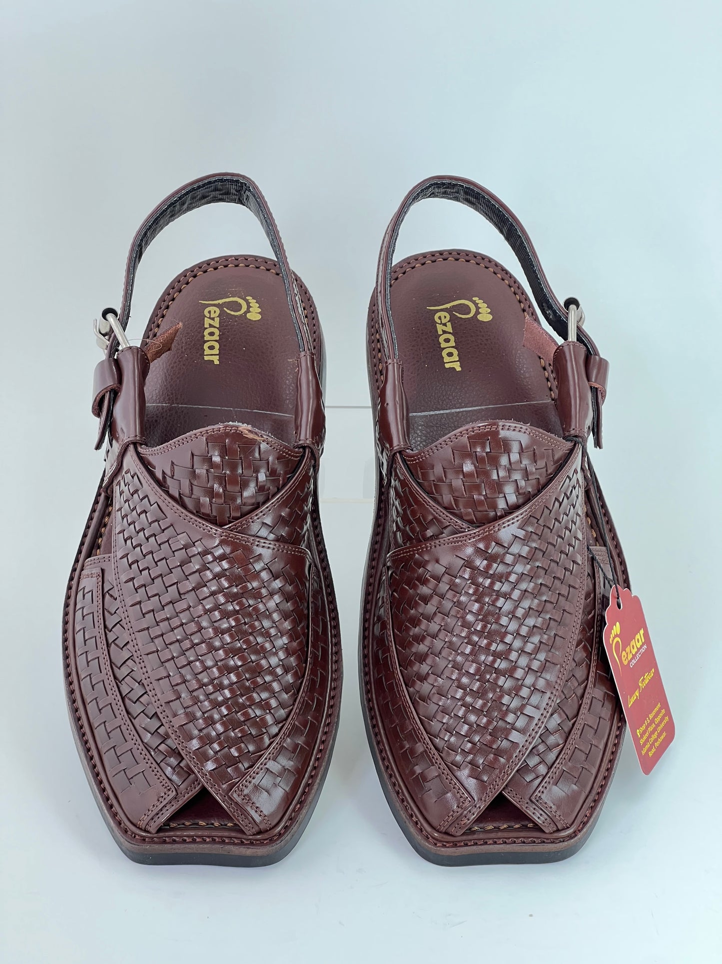 Hand woven medium sole brown