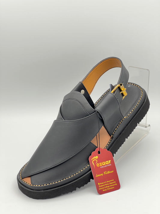 Gogo Round Shape Black Texture Sketcher Sole (Light Weight)