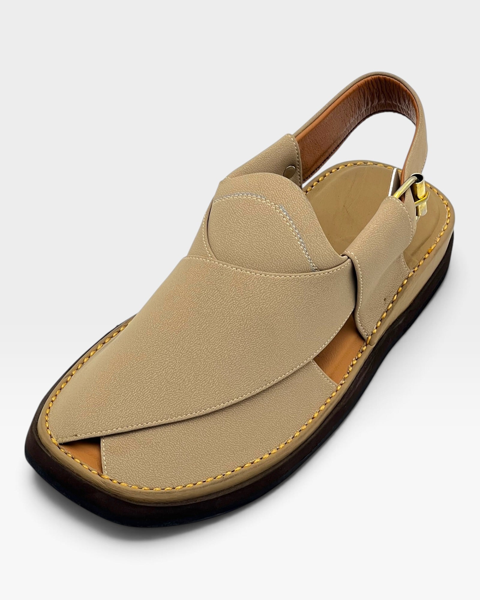 Gogo Premium peshawari chapal(Cream)