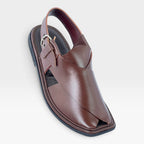 Handmade Goll T Charsadah chapal (Brown)