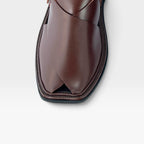 Handmade Goll T Charsadah chapal (Brown)