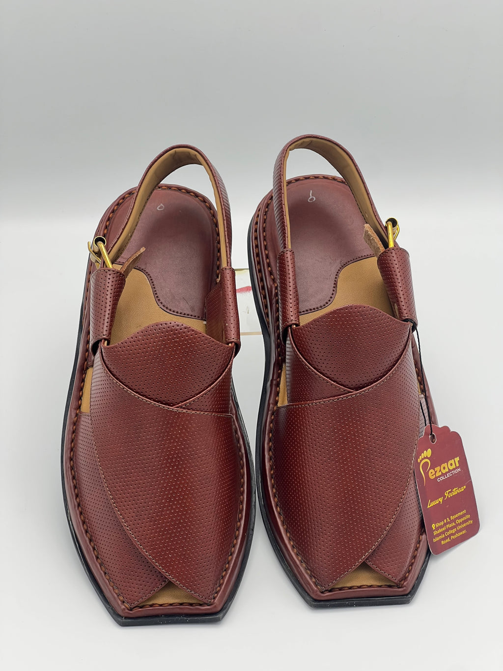 T shape classic dotted peshawari chapal (muster)