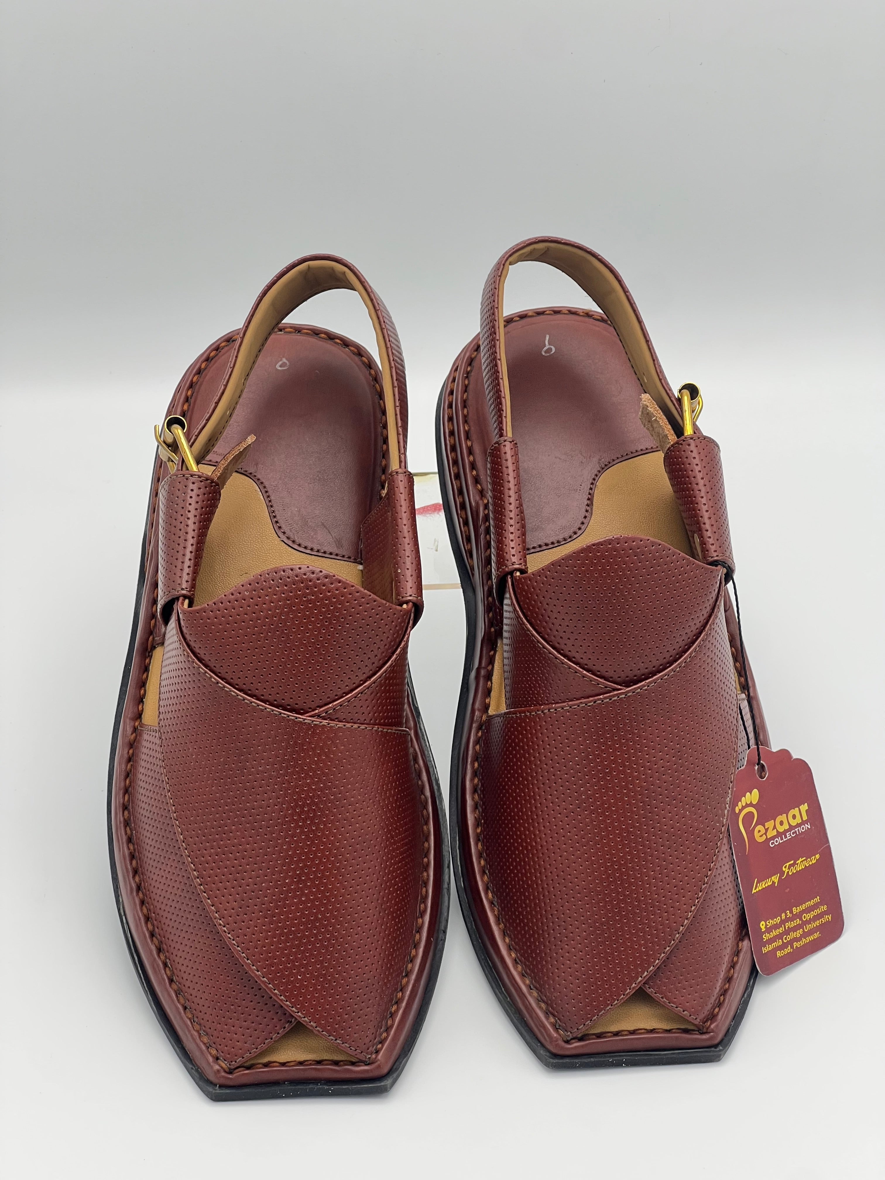 T shape classic dotted peshawari chapal (muster)