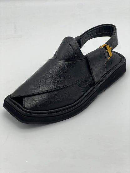 Half kaptan Premium original leather (Black cut piece)