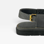 Gogo Round Shape Black Texture Sketcher Sole