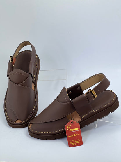 Gogo Round Shape Brown Sketcher Sole (Light Weight)