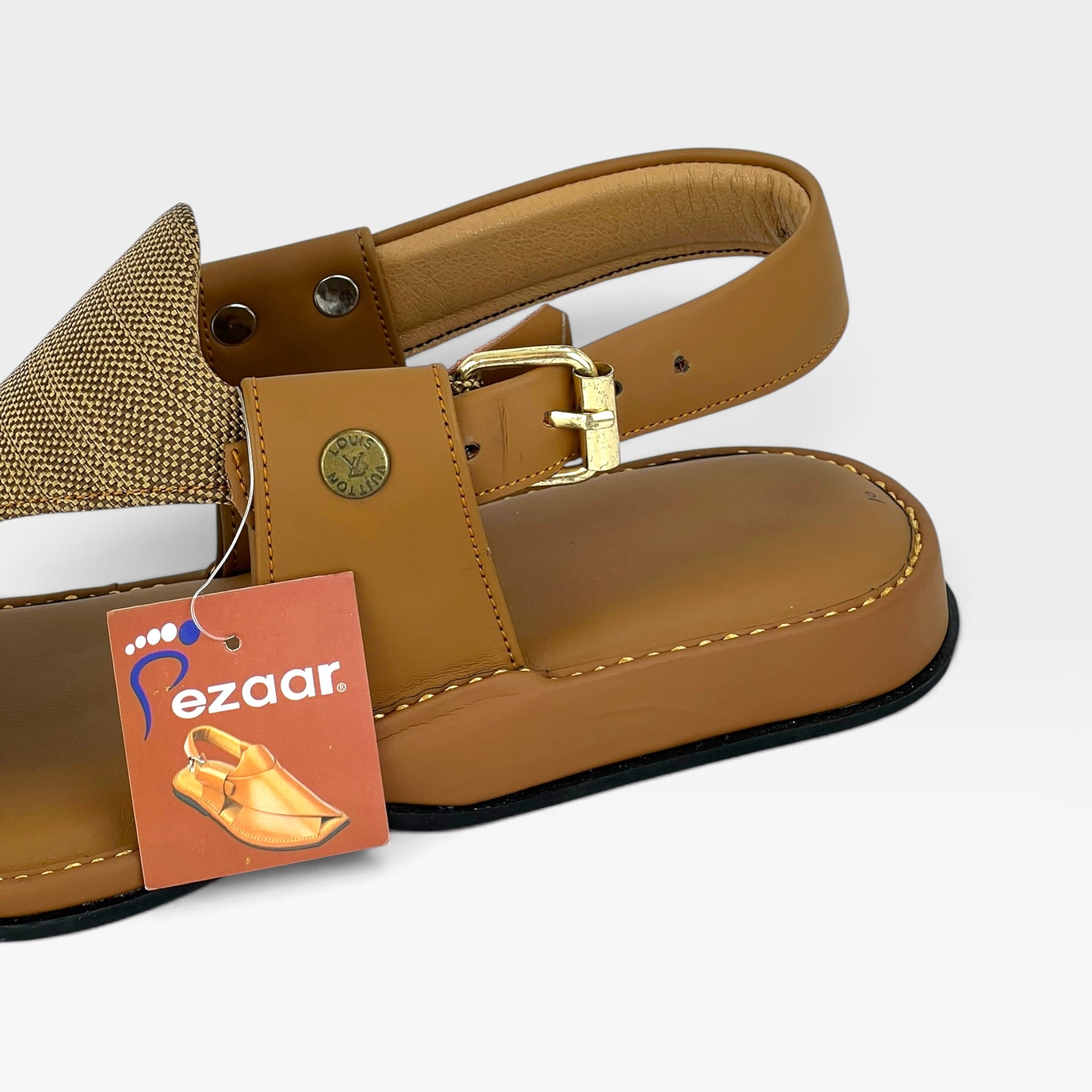 Panjedar Chappal (Fabric Beige)