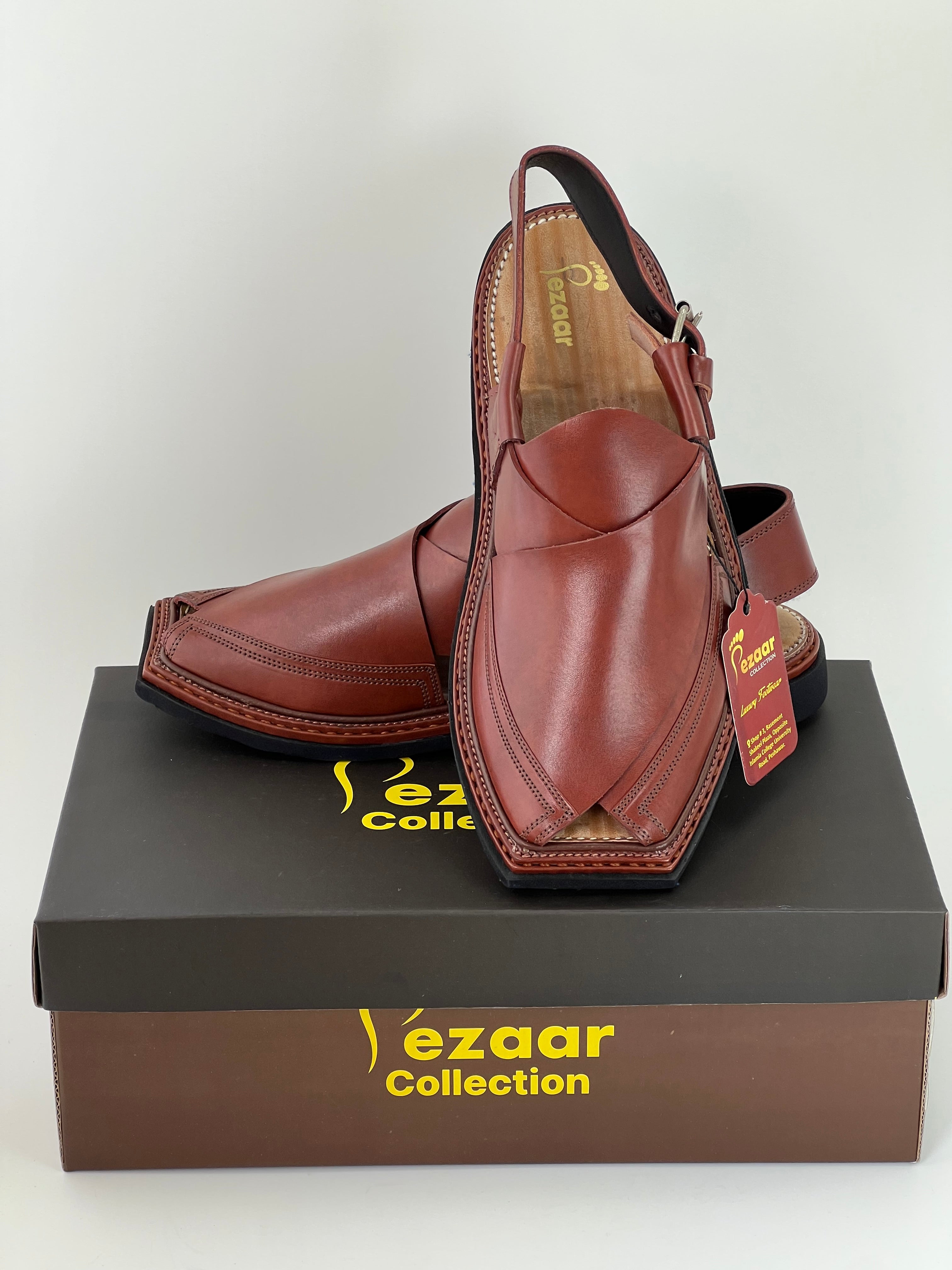 Goll T Vibram sole Mehrun T shape Peshawri Chappal(light weight)