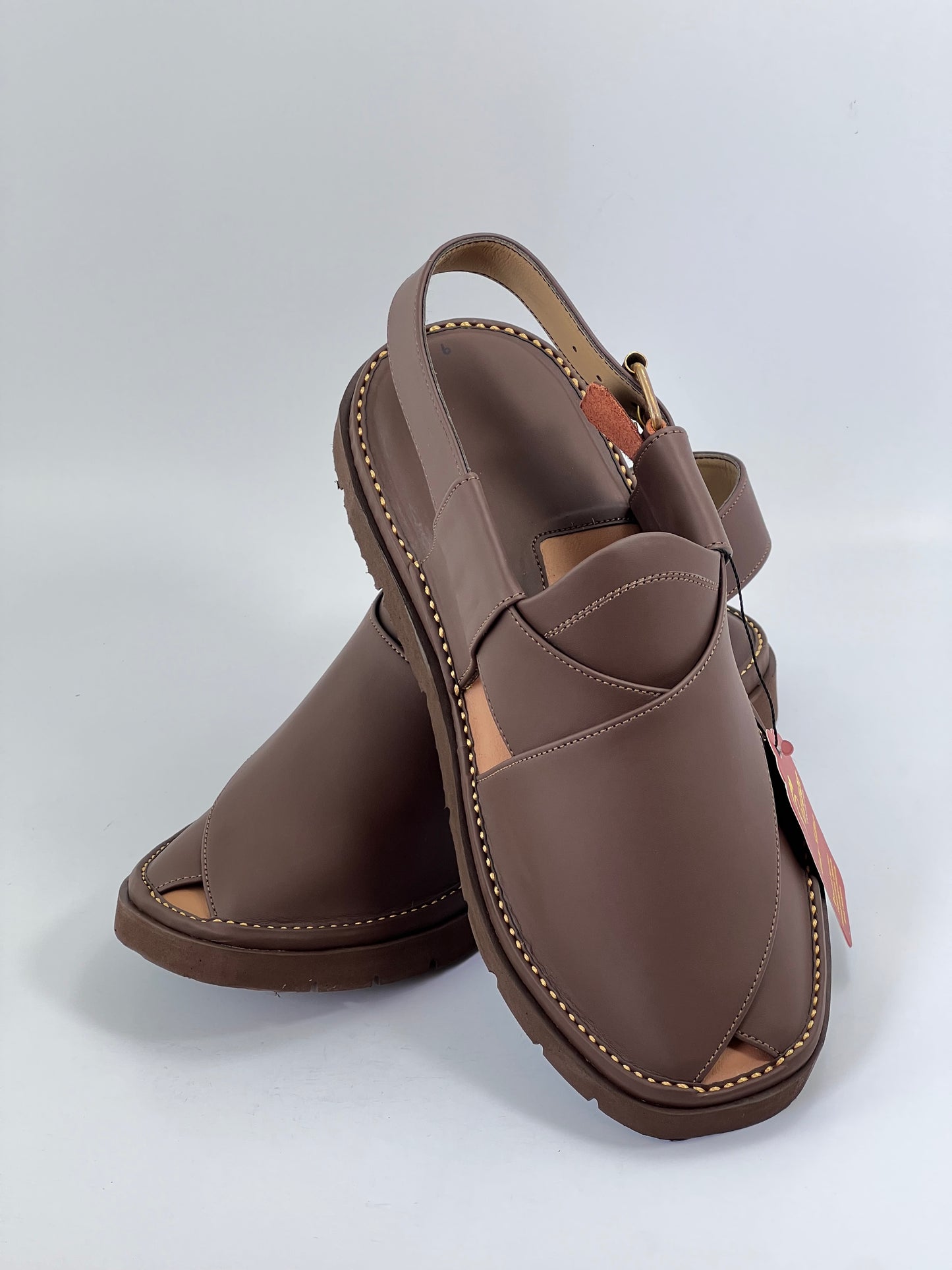 Gogo Round Shape Brown Sketcher Sole (Light Weight)