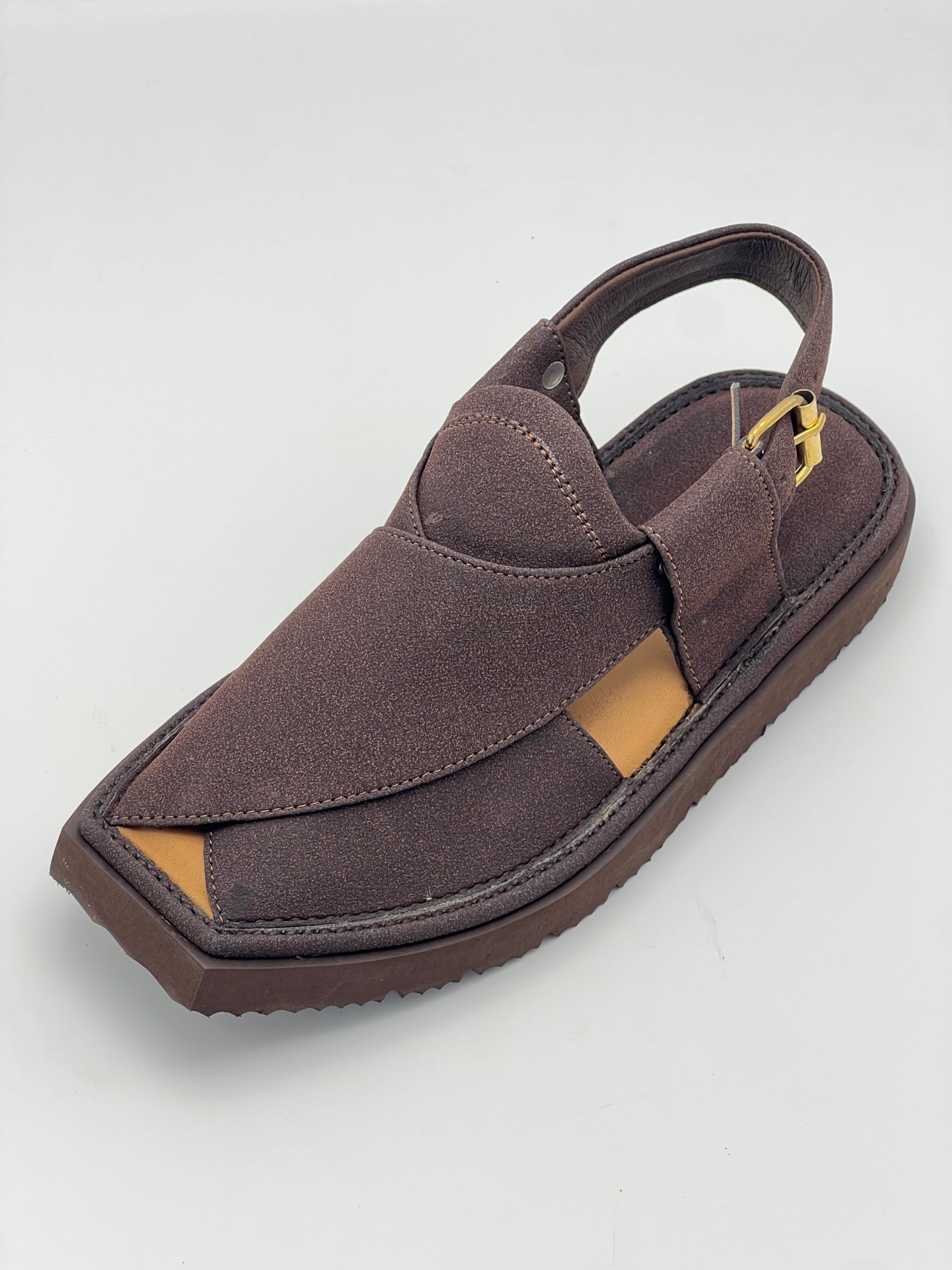 Light weight kaptan sued leather (Brown)