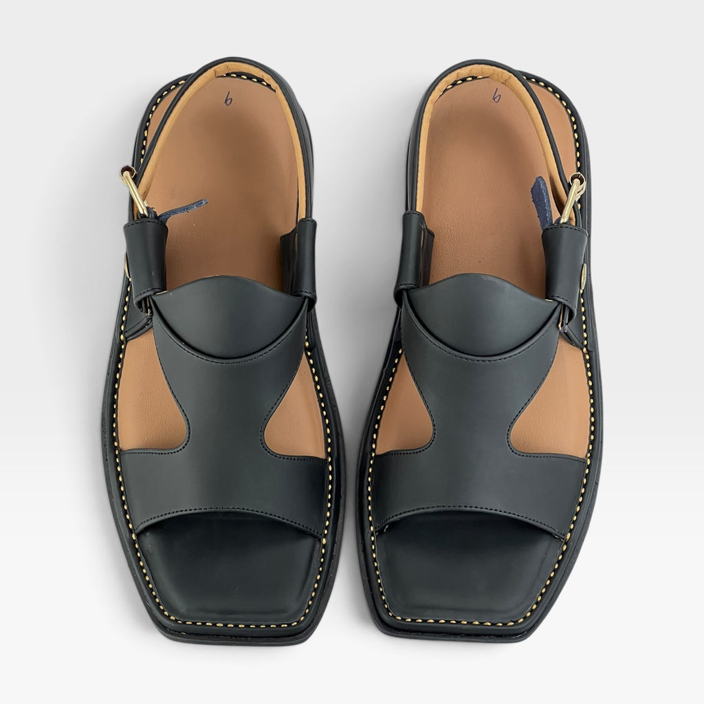 Panjedar Chappal (Matte Black)