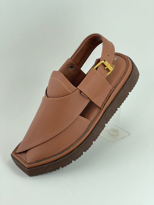 Air Kaptan Medicated Light weight peshawri chapl(Bronze)