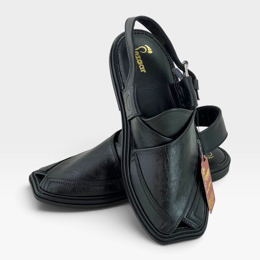 Classic Peshawari Chapal – Soft Leather Comfort Sole