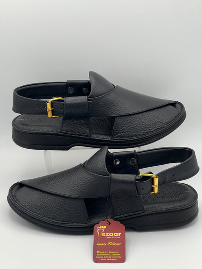 Mens Peshawari chapal Black denider -comfortable and medicated