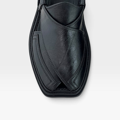 Classic Peshawari Chapal – Soft Leather Comfort Sole