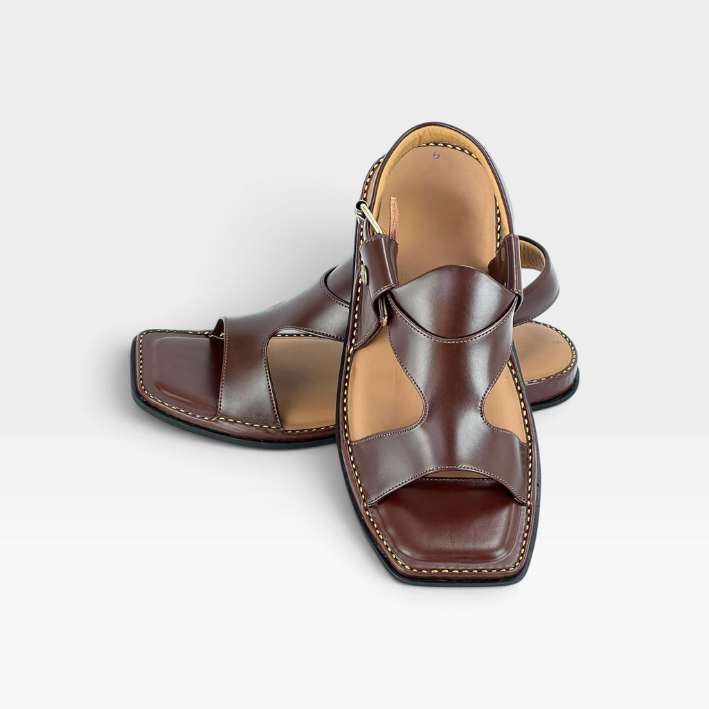 Panjedar Chappal Chocolate Brown