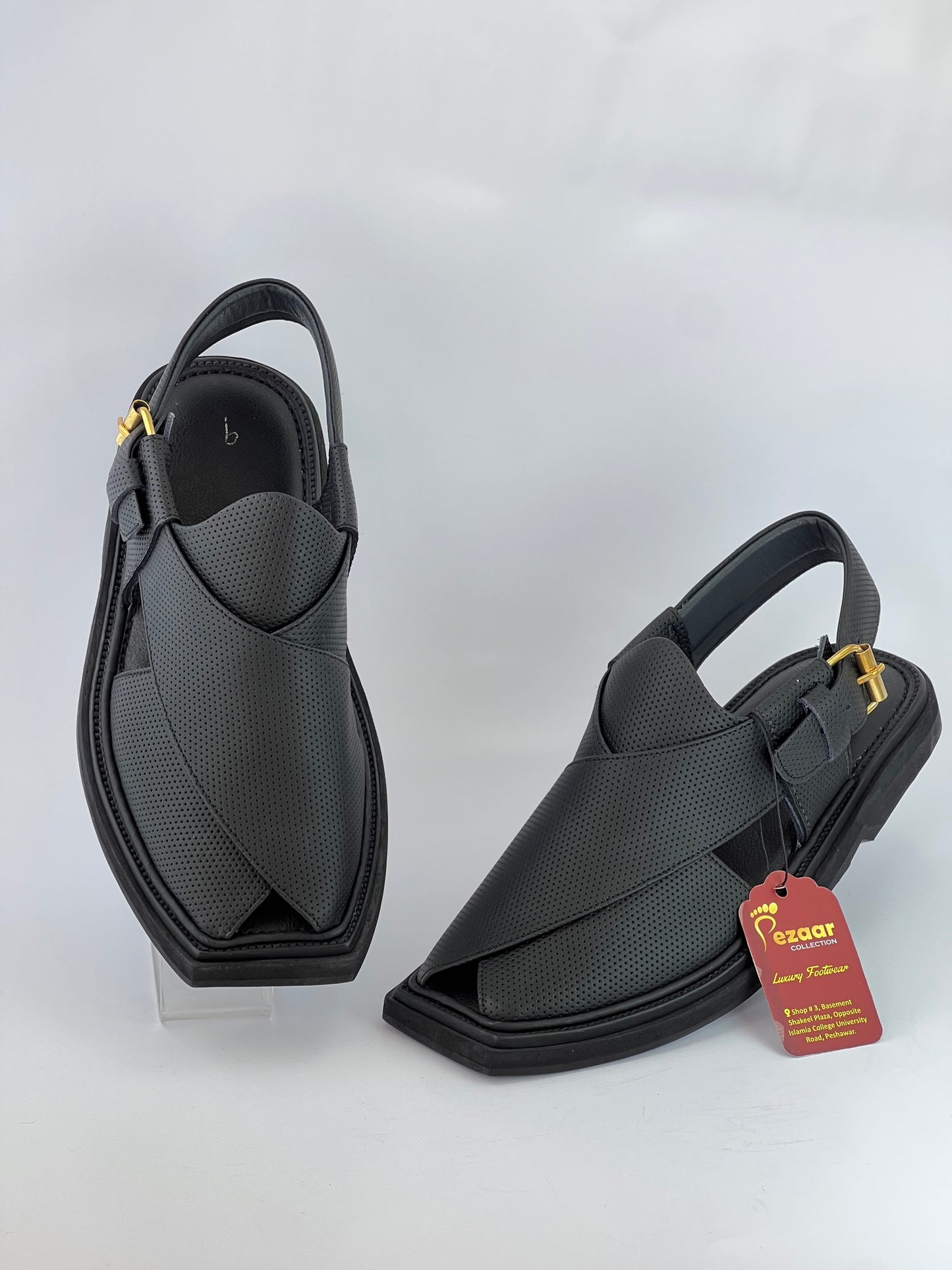 Dotted kaptan medium sole black