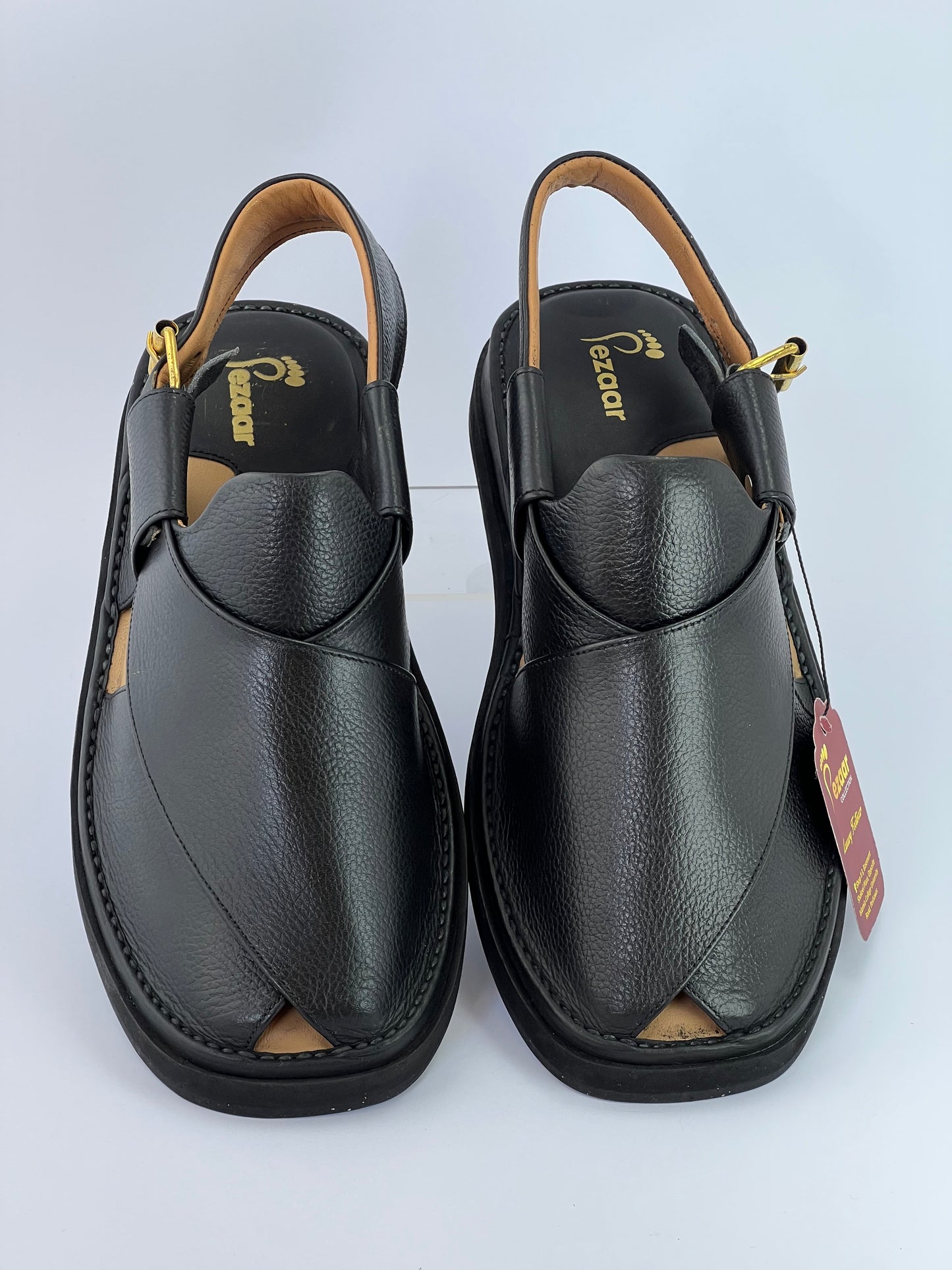 Gogo Premium peshawari chapal(Black Danedar)
