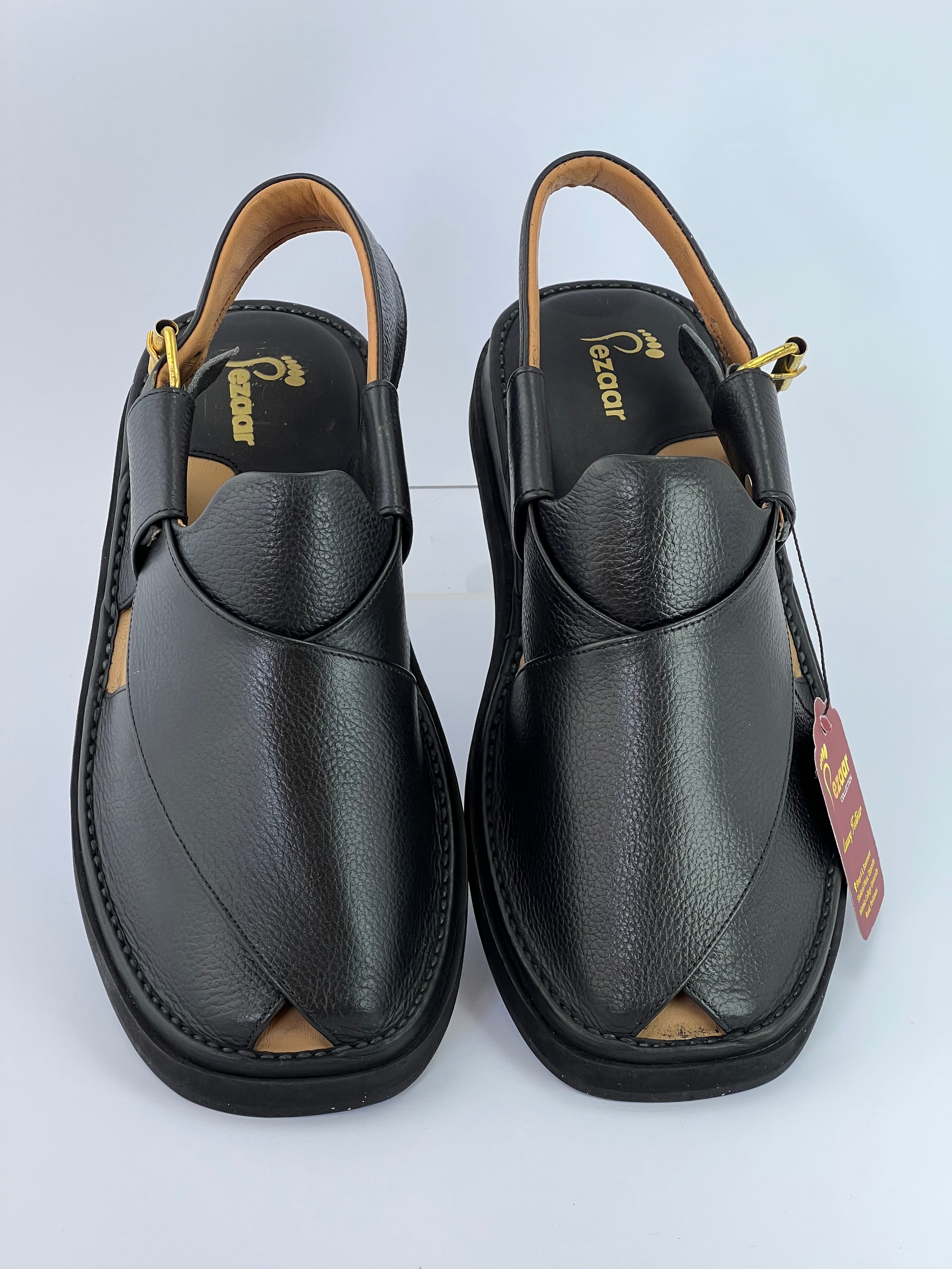 Gogo Premium peshawari chapal(Black Danedar)