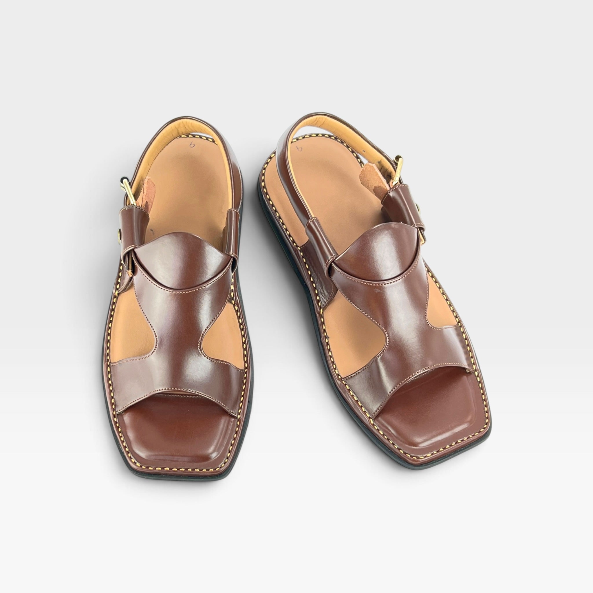 Panjedar Chappal Chocolate Brown
