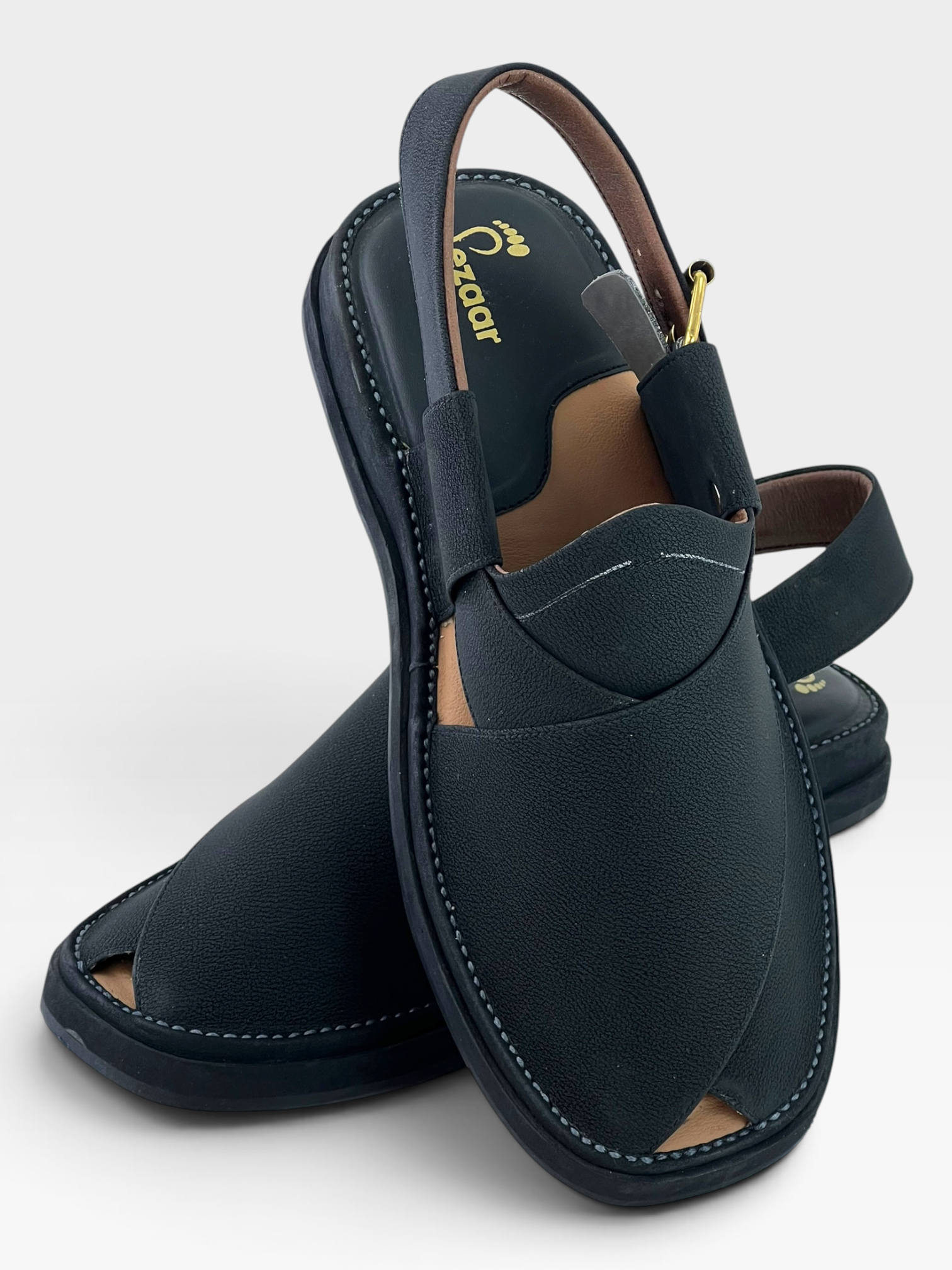 Gogo Premium peshawari chapal(Full Black)