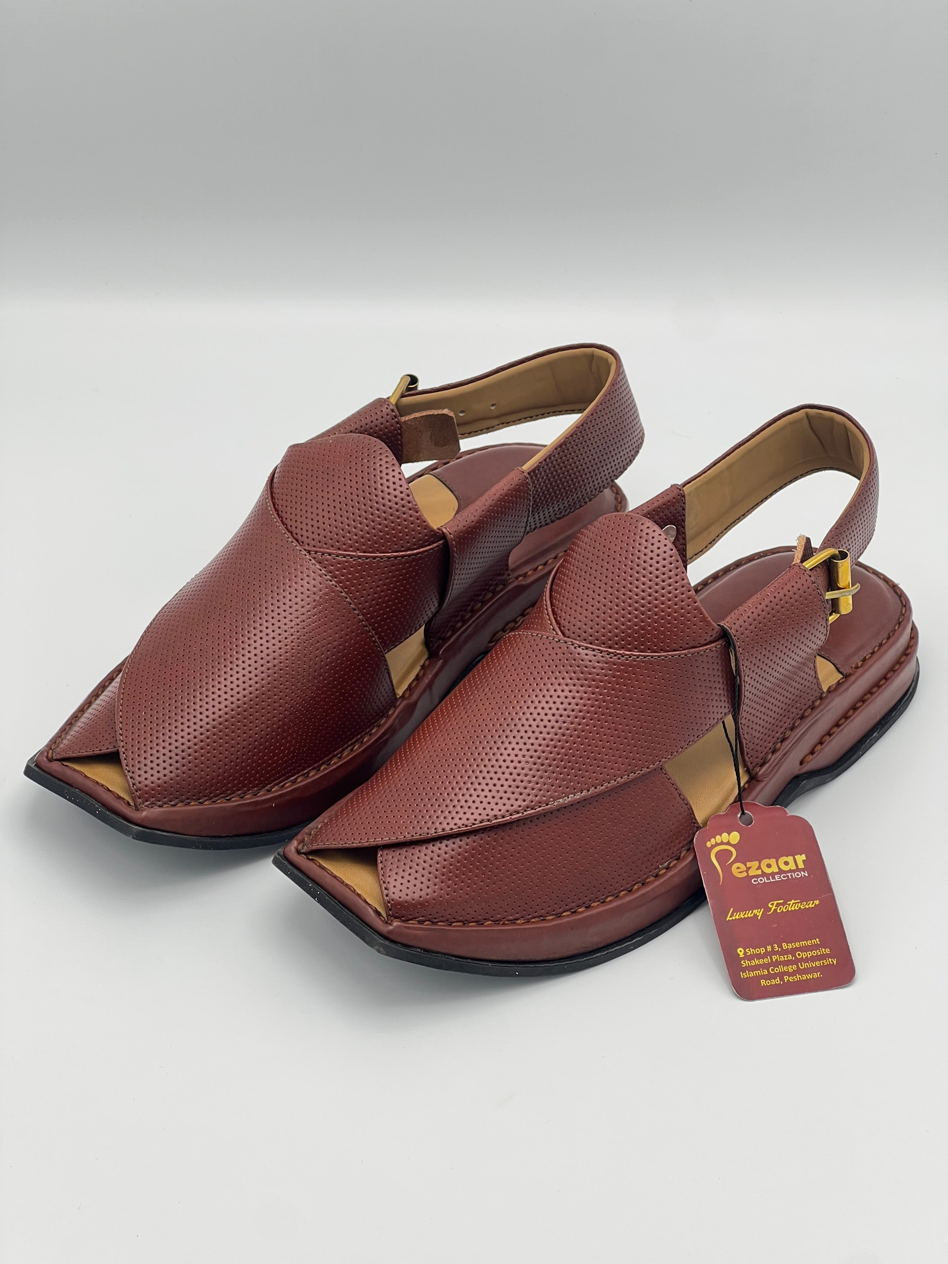 T shape classic dotted peshawari chapal (muster)