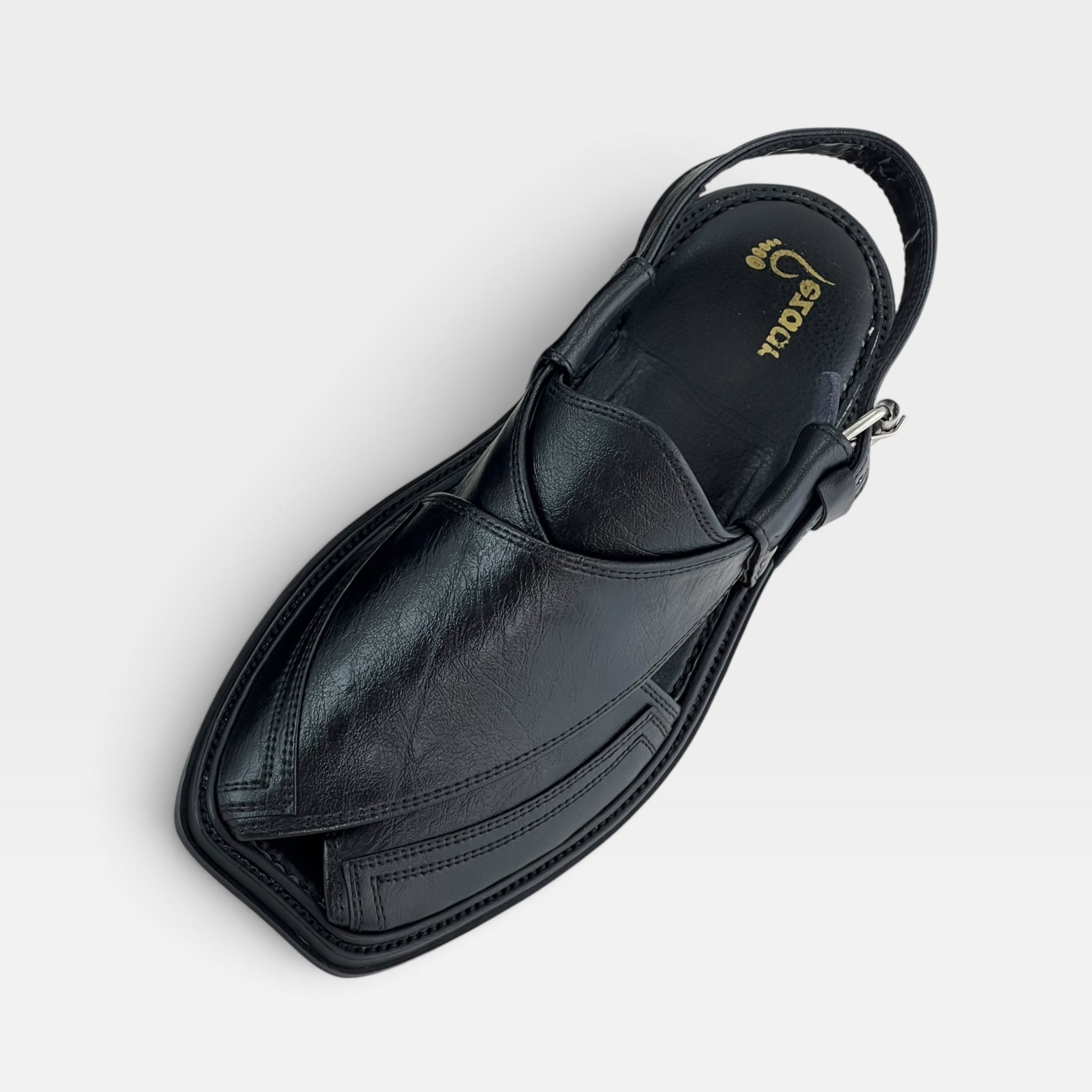 Classic Peshawari Chapal – Soft Leather Comfort Sole