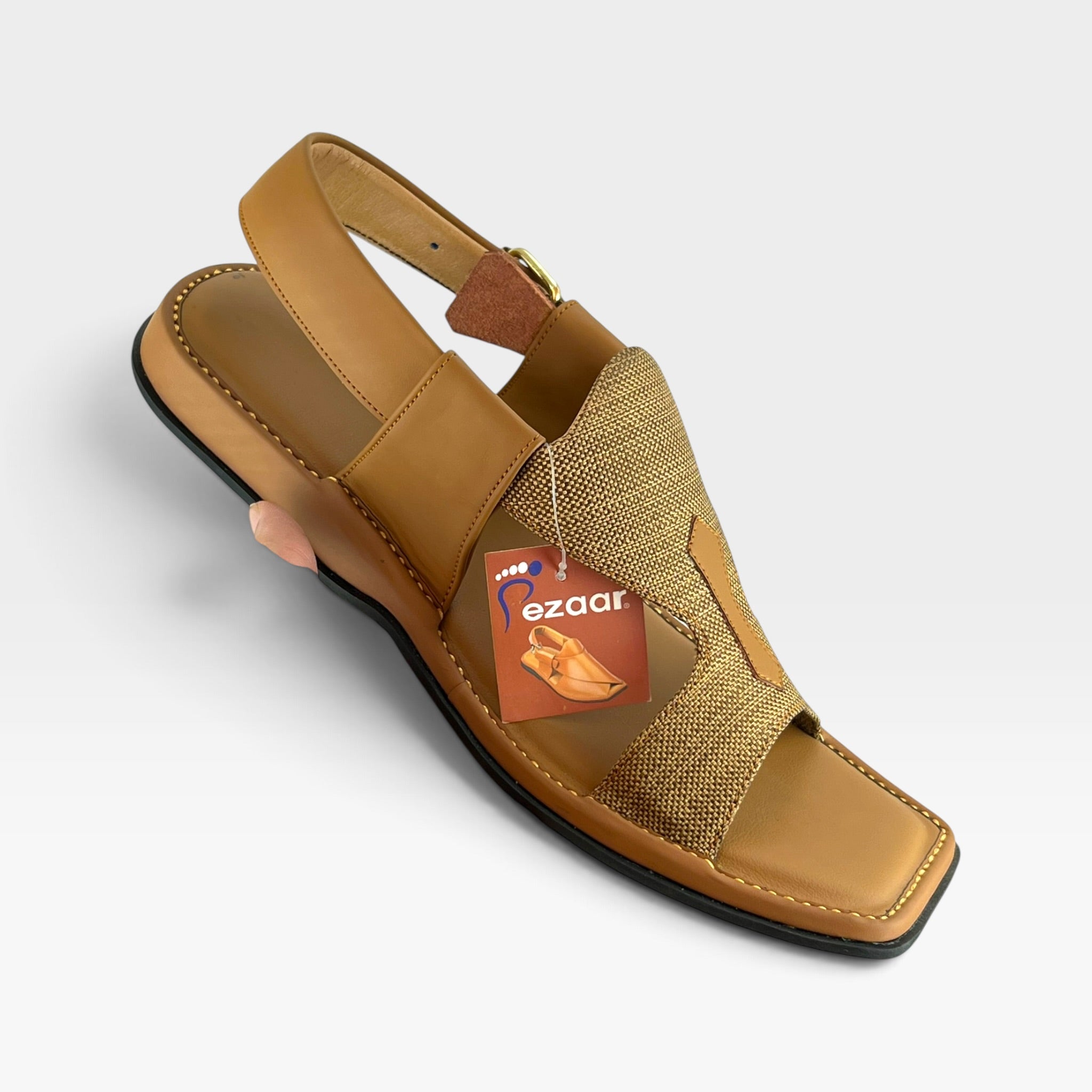 Panjedar Chappal (Fabric Beige)