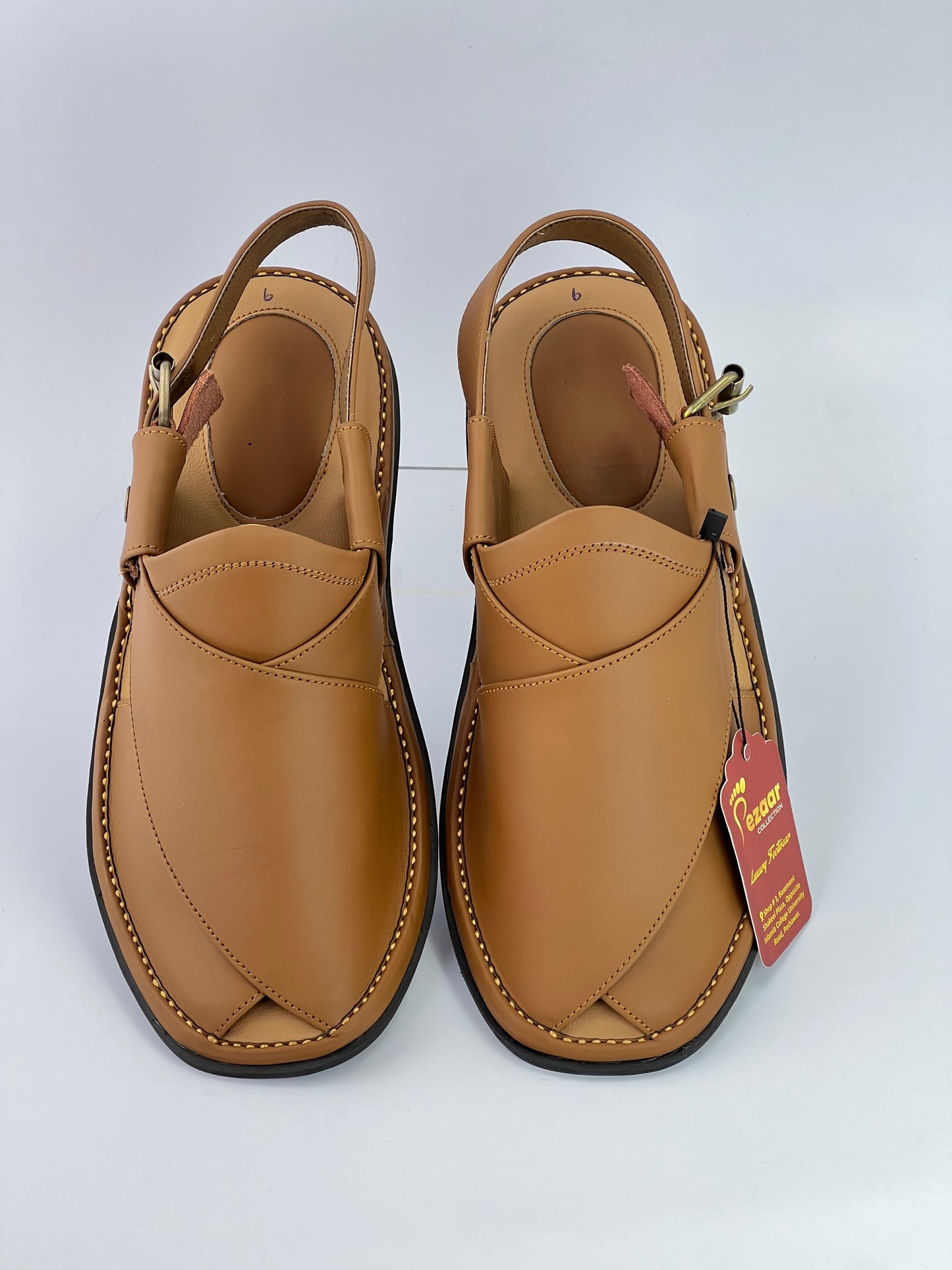 Gogo leather peshawari chapal (camal matte)