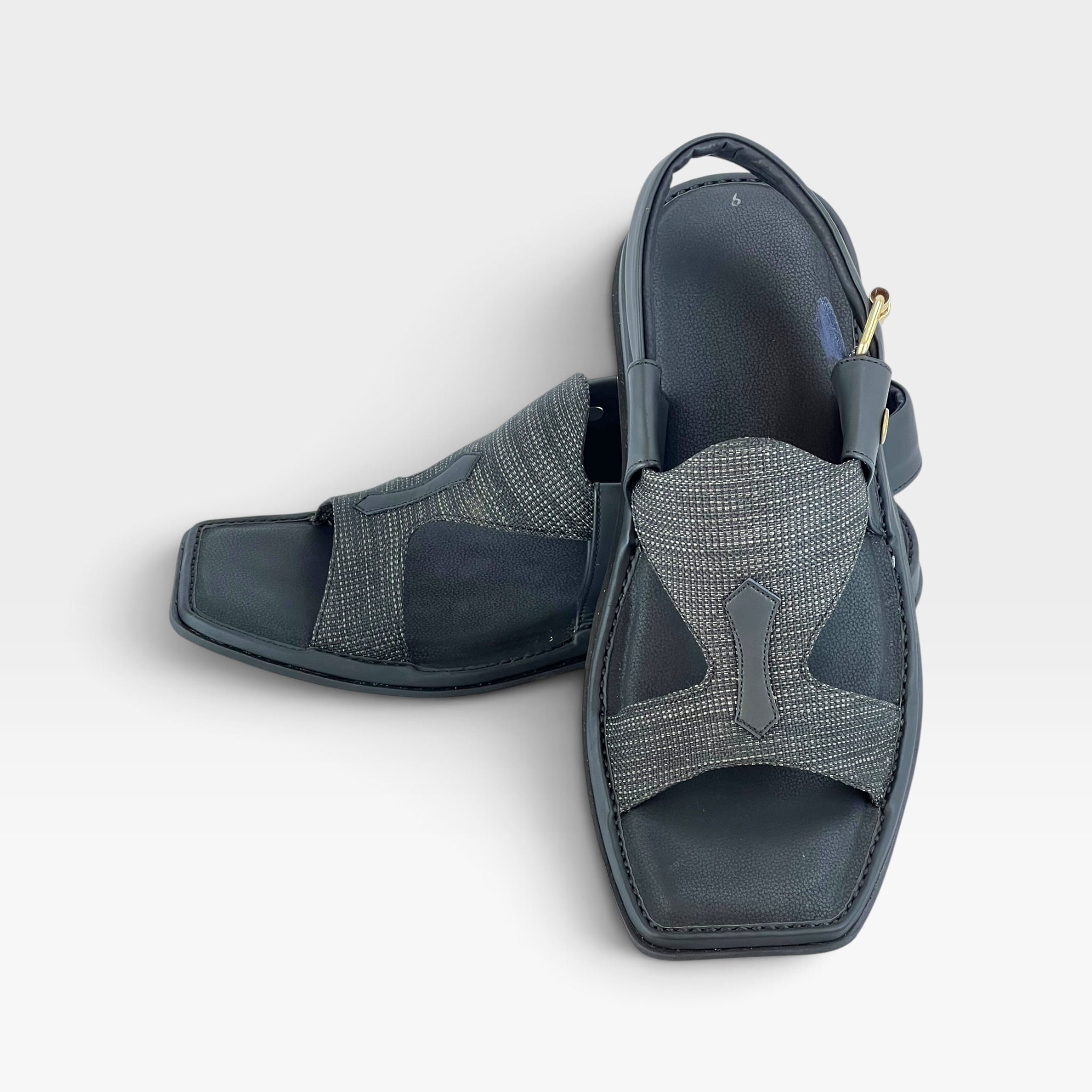 Panjedar Chappal (Fabric Black)
