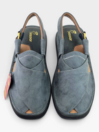 Gogo Premium peshawari chapal(Gray leather)