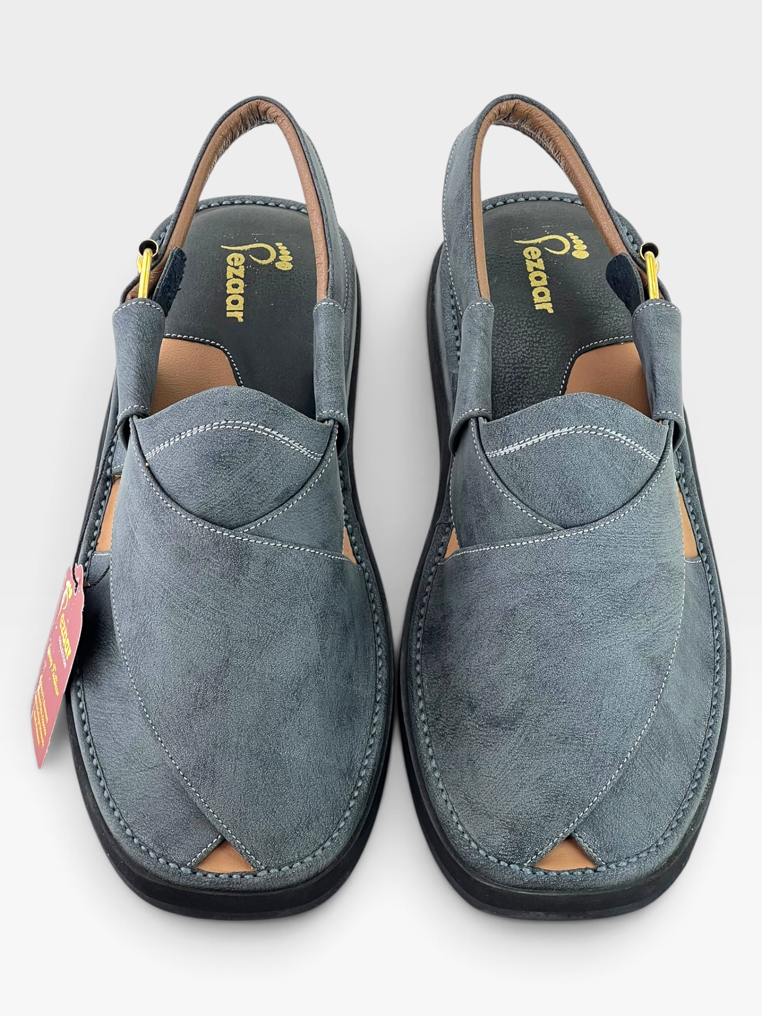 Gogo Premium peshawari chapal(Gray leather)
