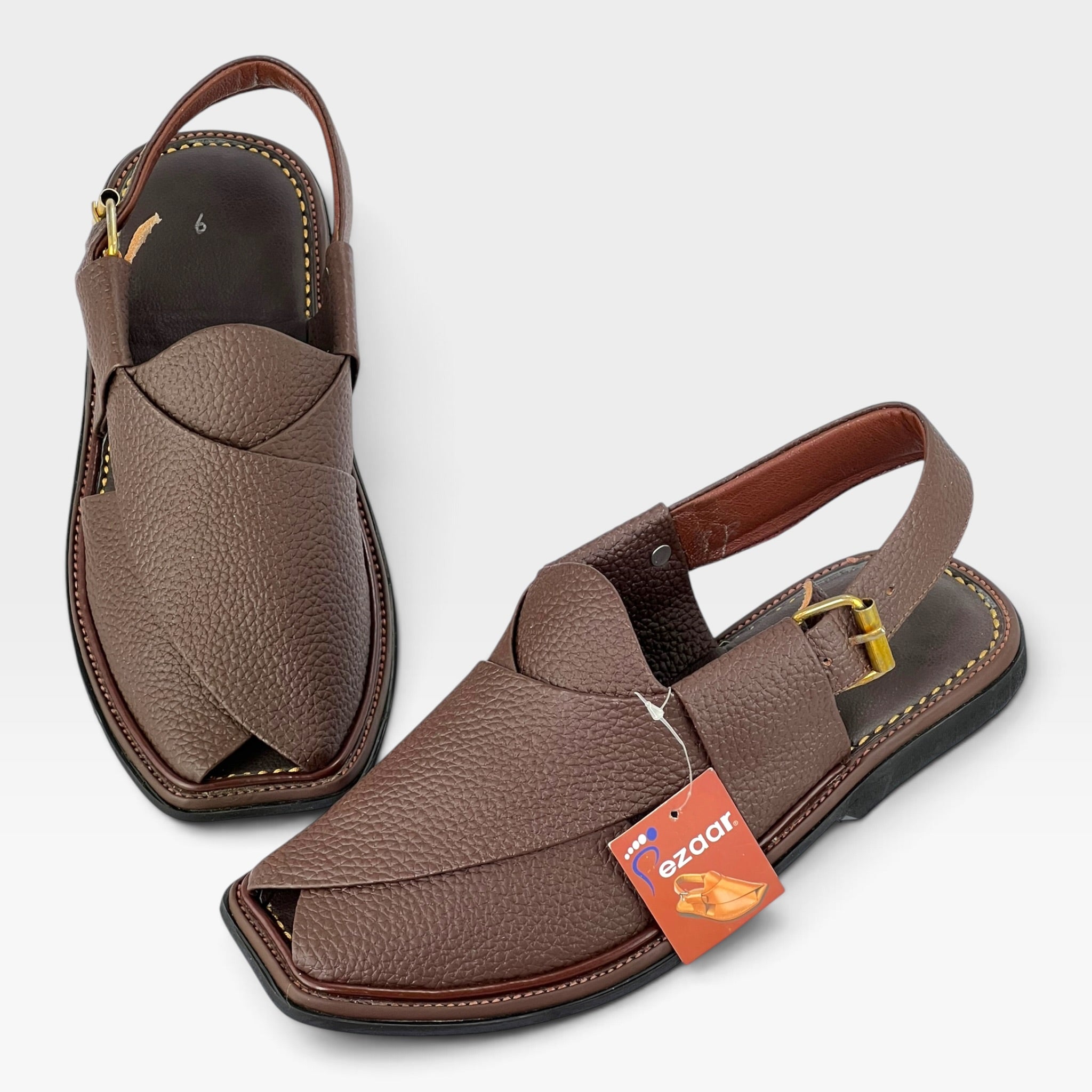 Smart Zalmi Chapal Soft padded(Danidar Brown)