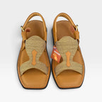 Panjedar Chappal (Fabric Beige)