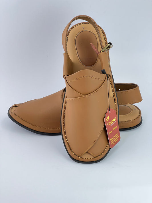 Gogo lefty sole peshawari chapal (camal matte)