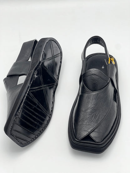 Half kaptan Premium original leather (Black cut piece)