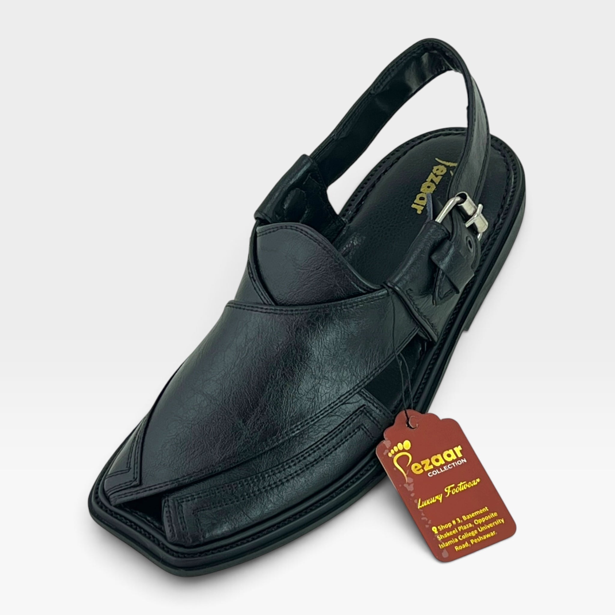 Classic Peshawari Chapal – Soft Leather Comfort Sole