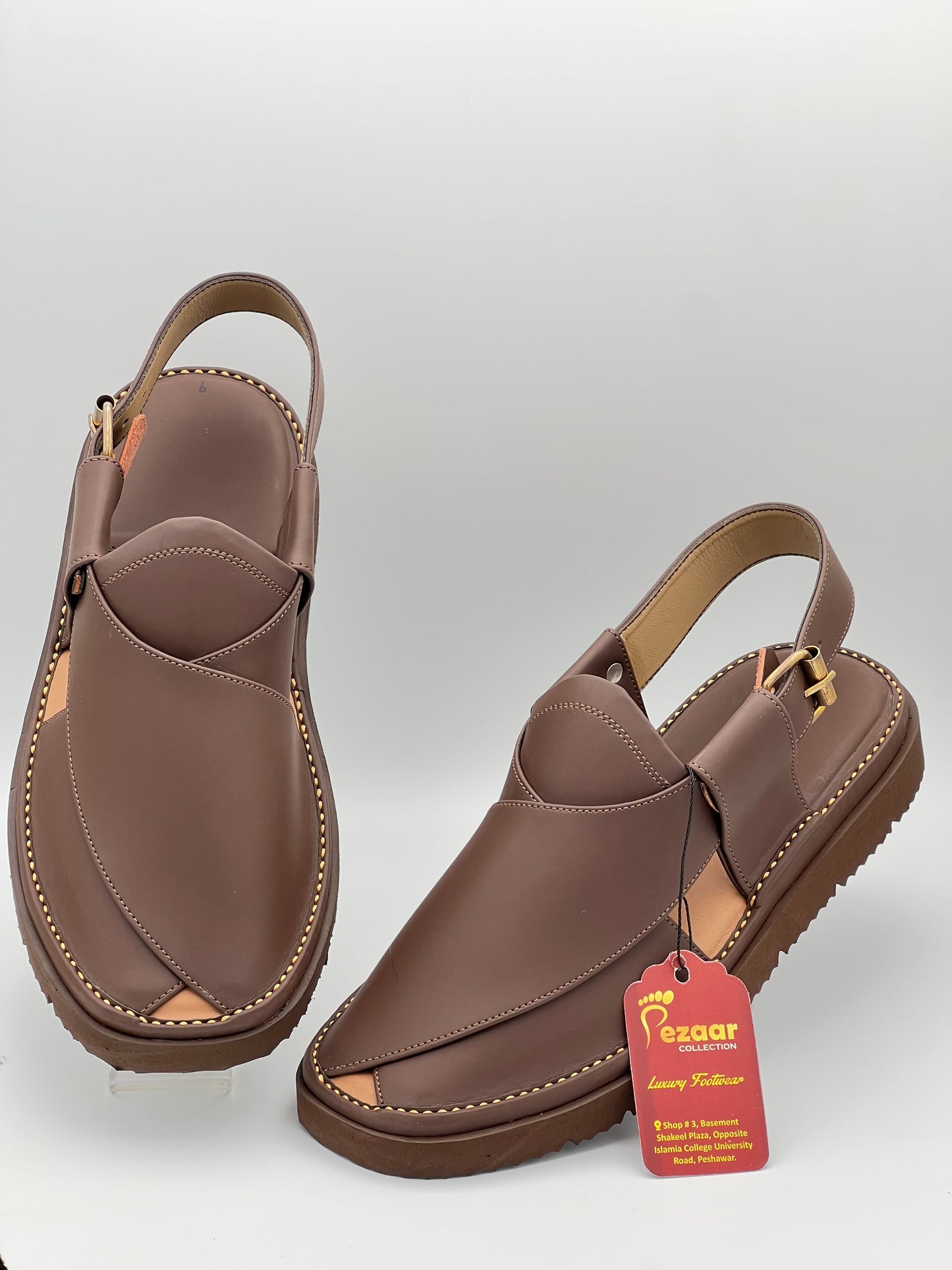 Gogo Round Shape Brown Sketcher Sole (Light Weight)